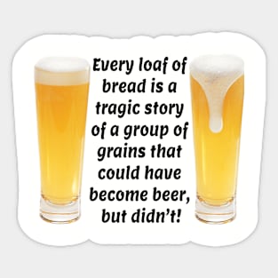 Grains, Bread, Beer Sticker